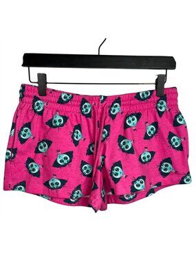 Inside Out 2 Disney Shorts Womens Medium Pink Blue Graphic Lounge